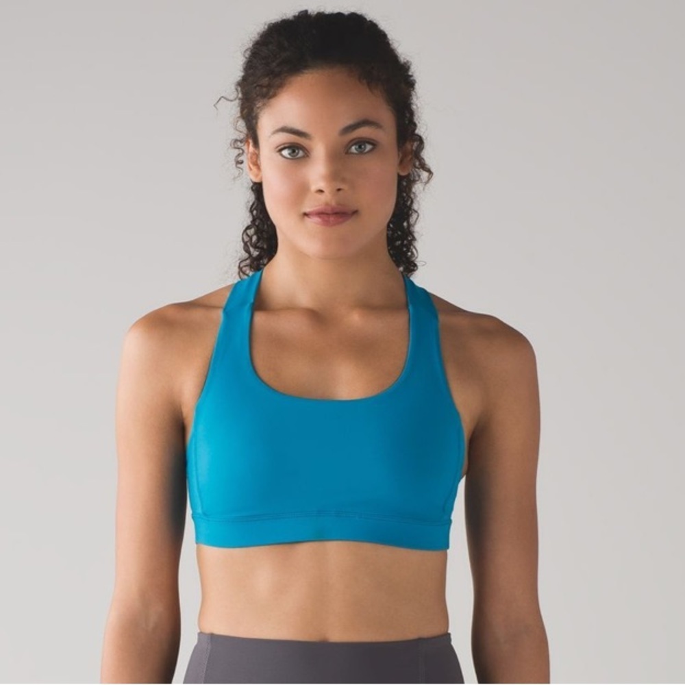Lululemon Fast Lane Bra Indian Ocean - Picture 4 of 9